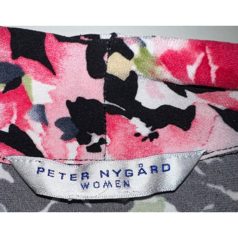 Peter Nygård Women's Floral Sleeveless Blouse Size L - Picture 3 of 3